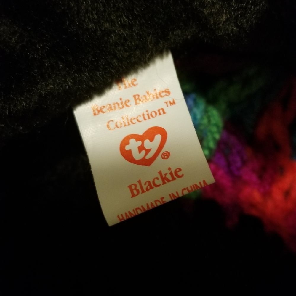 RARE TY Beanie Baby Blackie ♡ - Picture 4 of 8